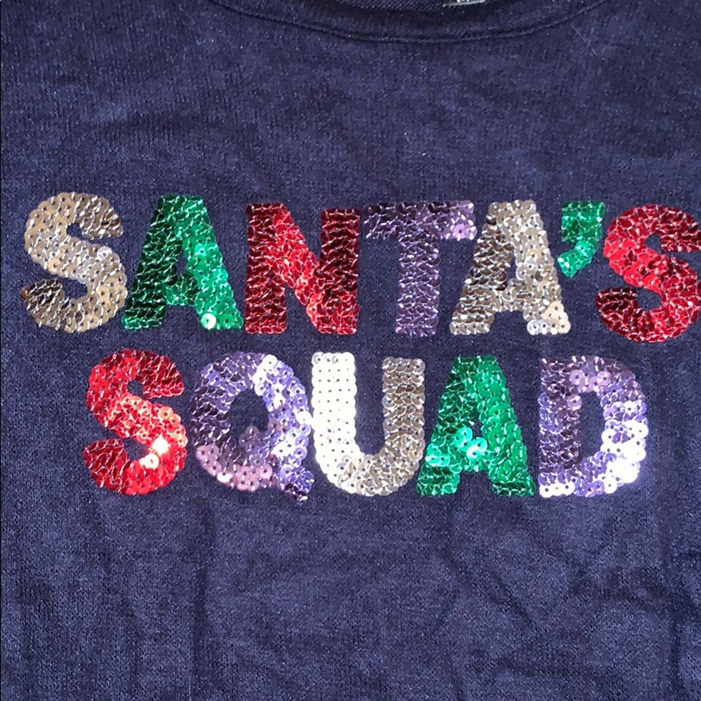 George Santa’s Squad Sequins Long Sleeve Shirt